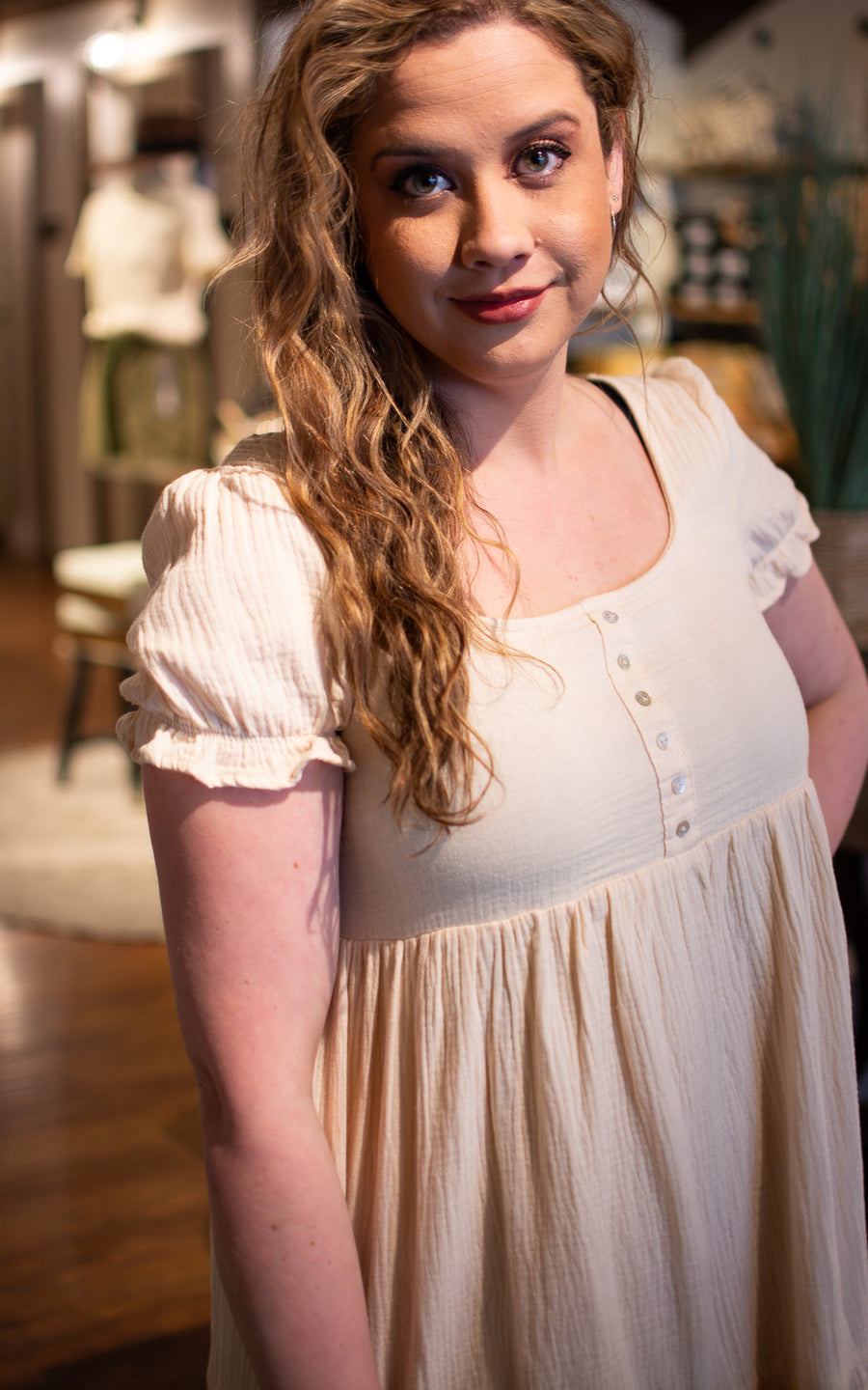 Buttercream Babydoll Dress