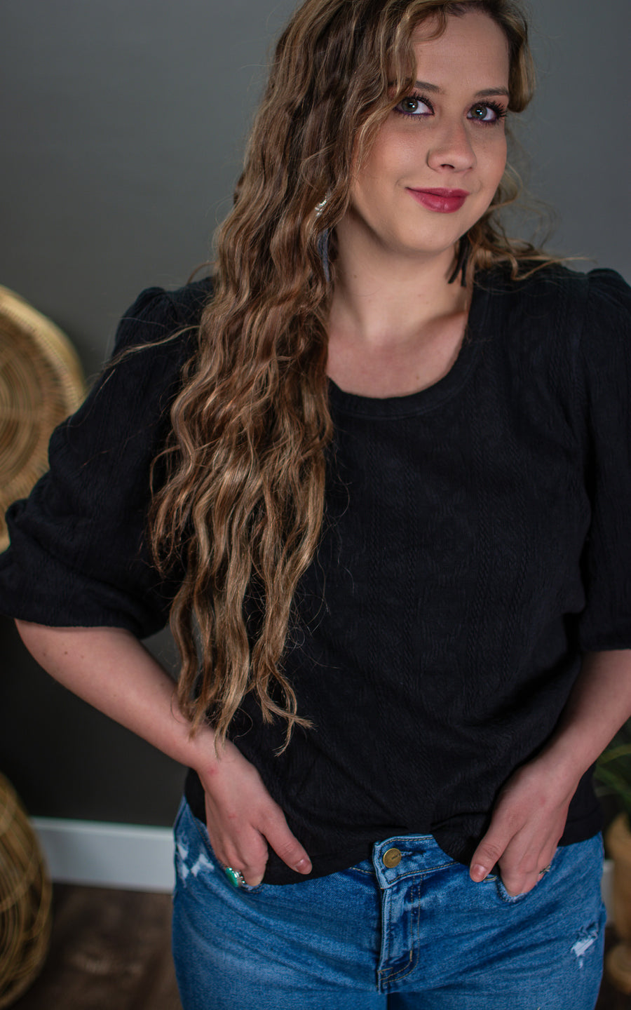 Cassie Cable Knit Top