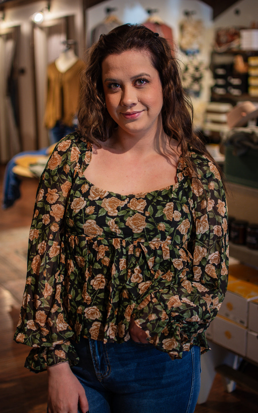 Marigold Babydoll Blouse