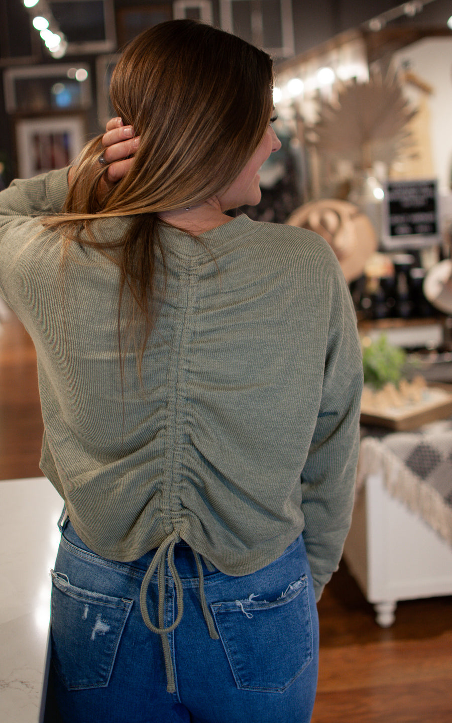 Party In Back Cinched Top