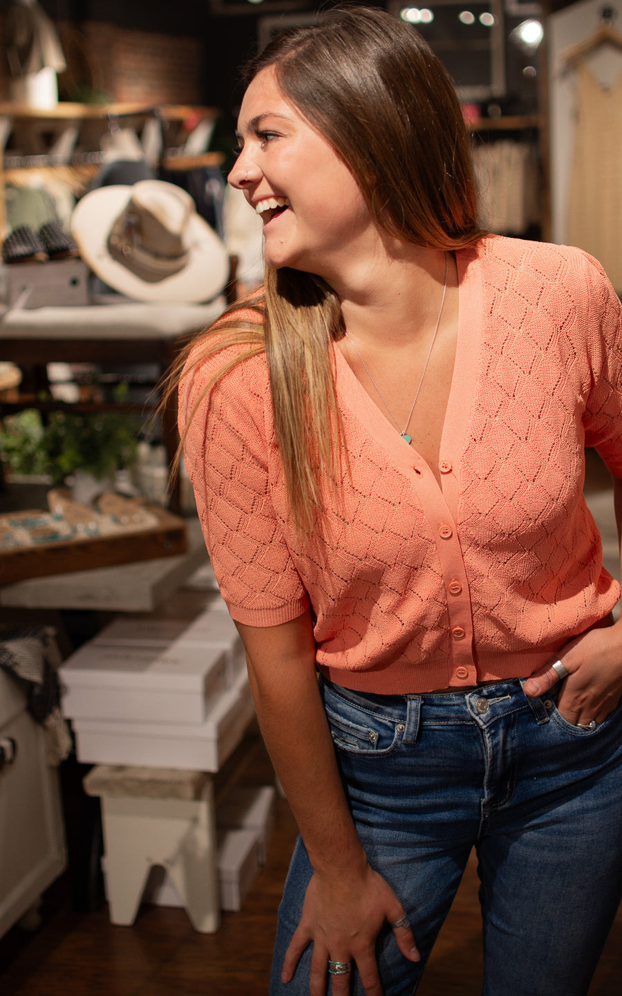Nora Button Front Cardigan