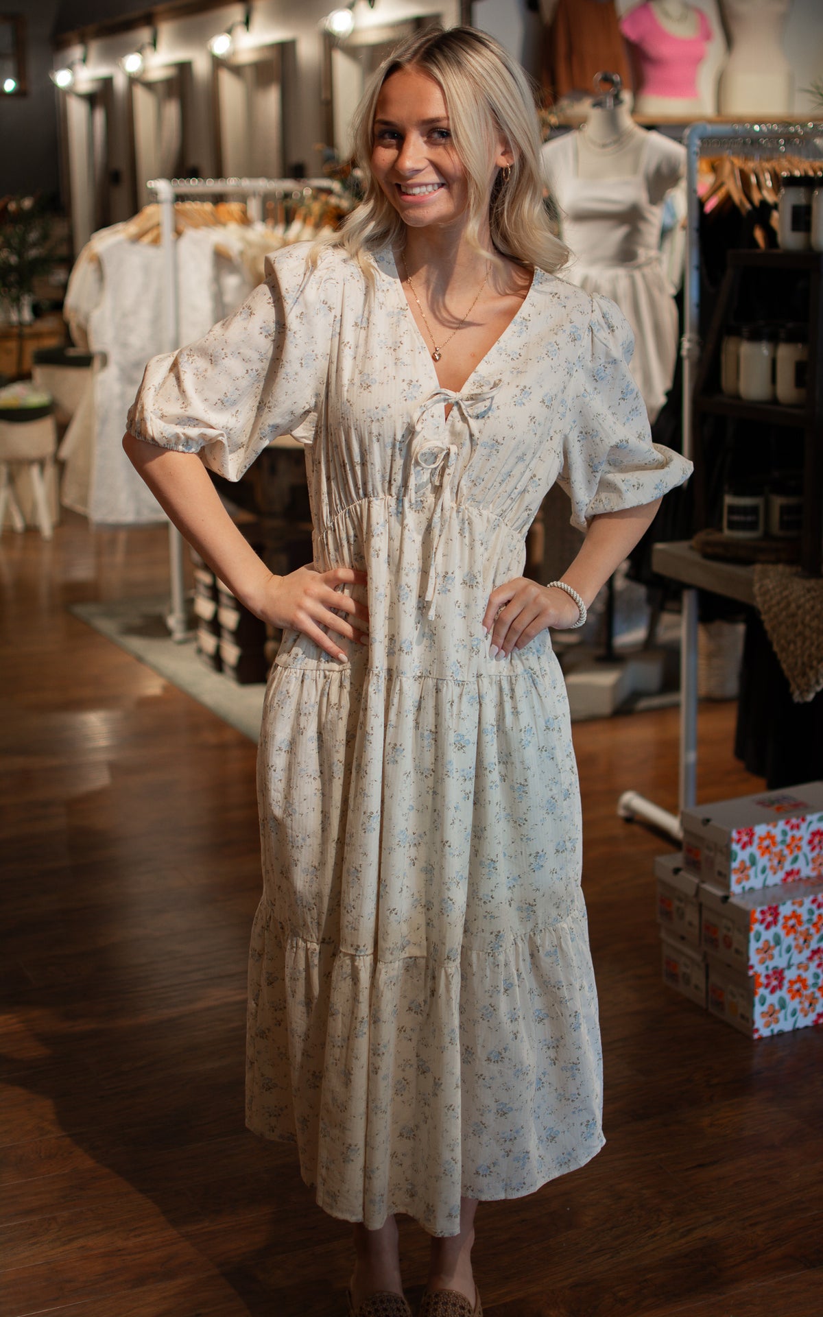 Iris Fields Midi Dress