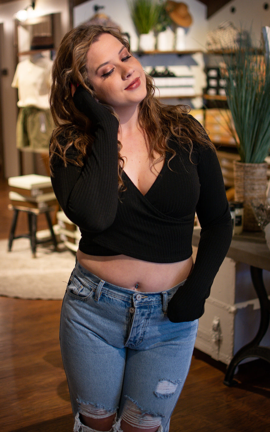 JJ Wrap Crop Top