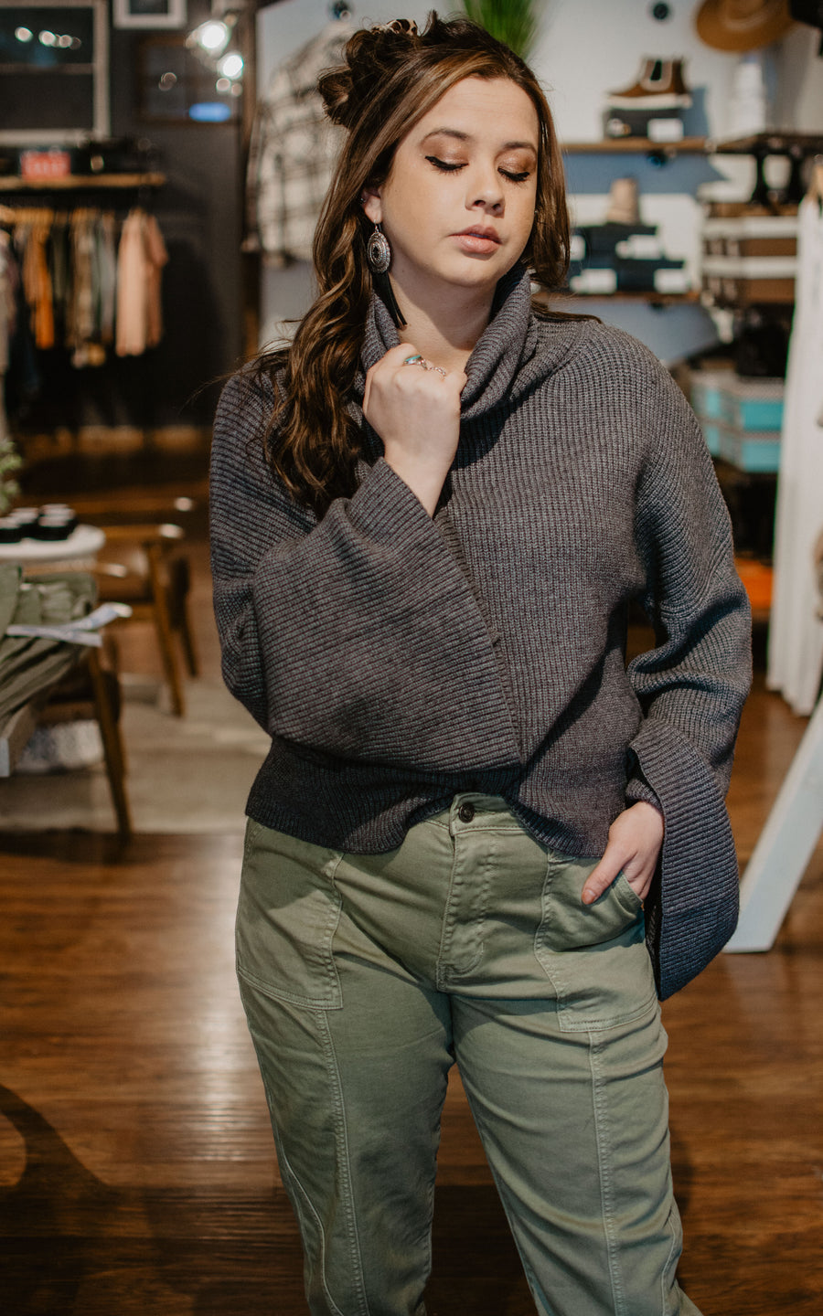 Belle Rosa Crop Sweater