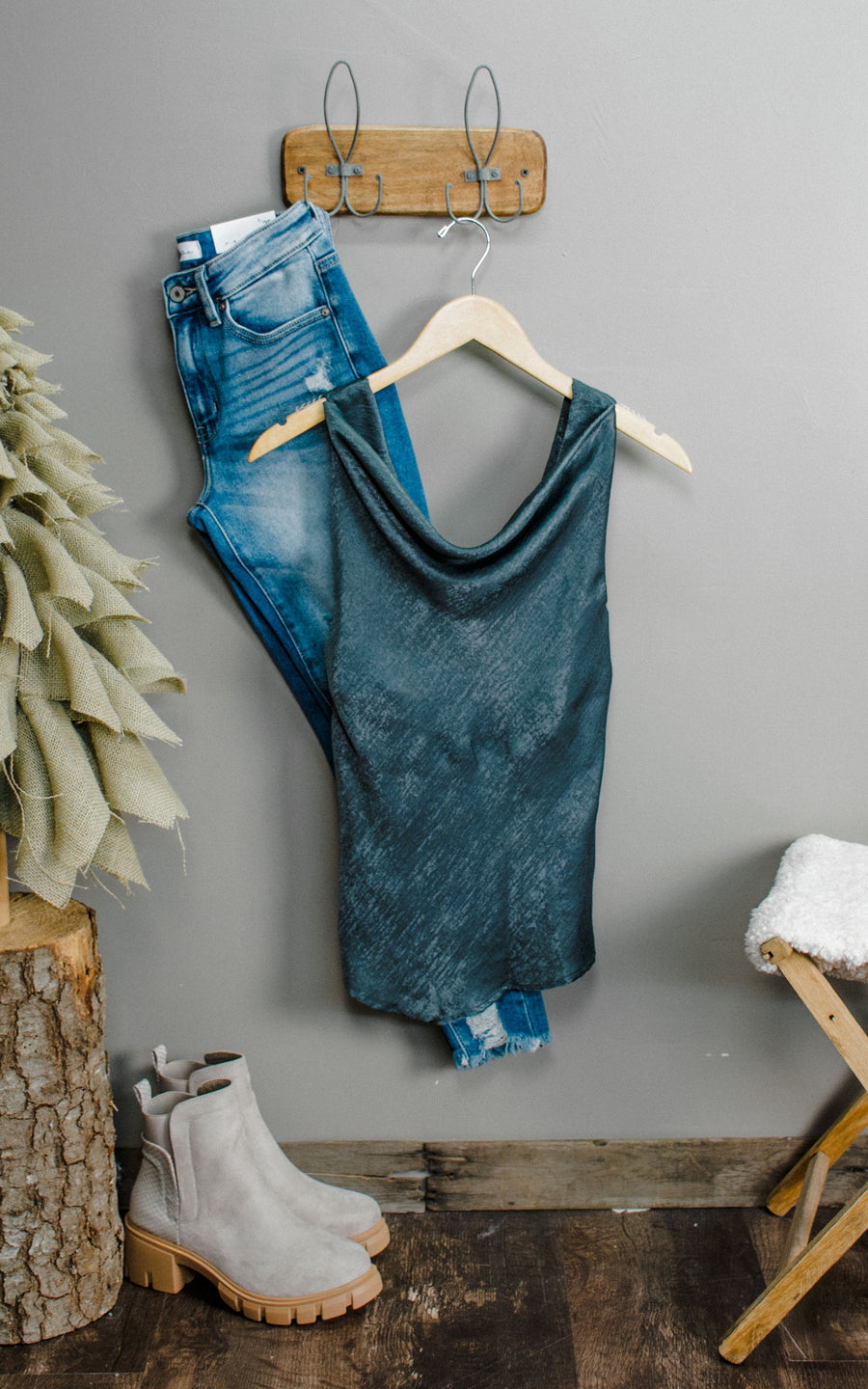Mermaid Draped Tank Top