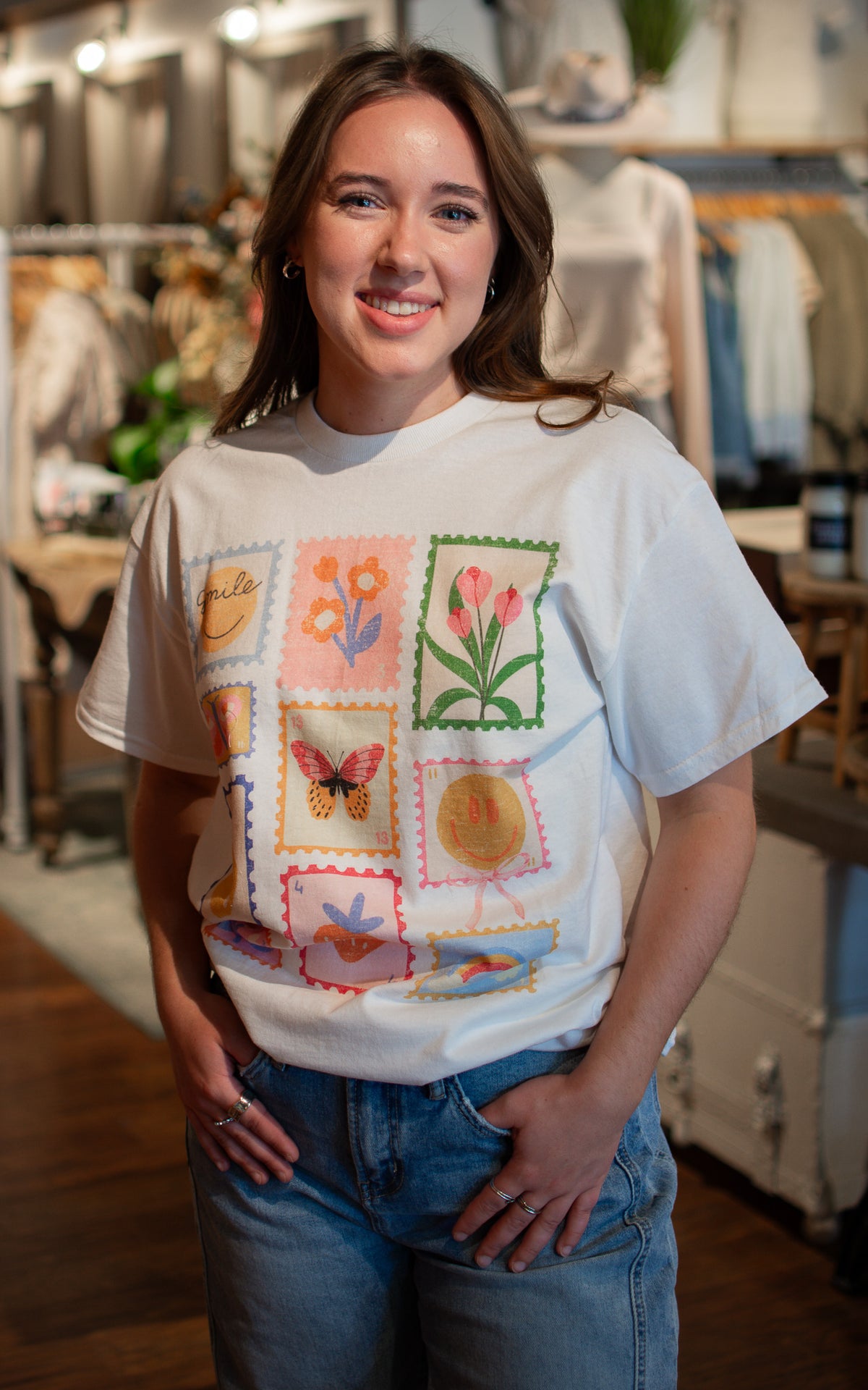 Good Vibes Stamp Graphic Tee