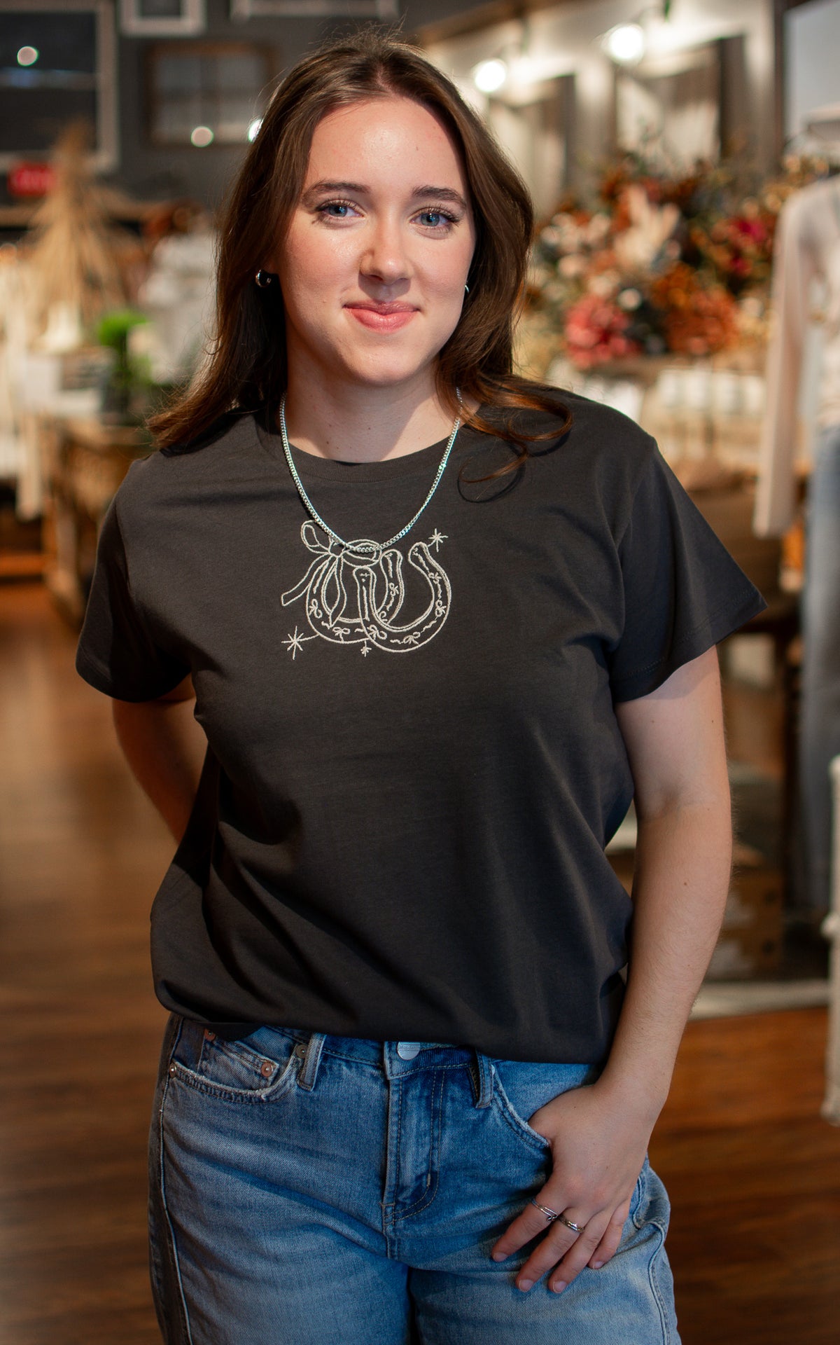 Lucky Charm Embroidered Tee