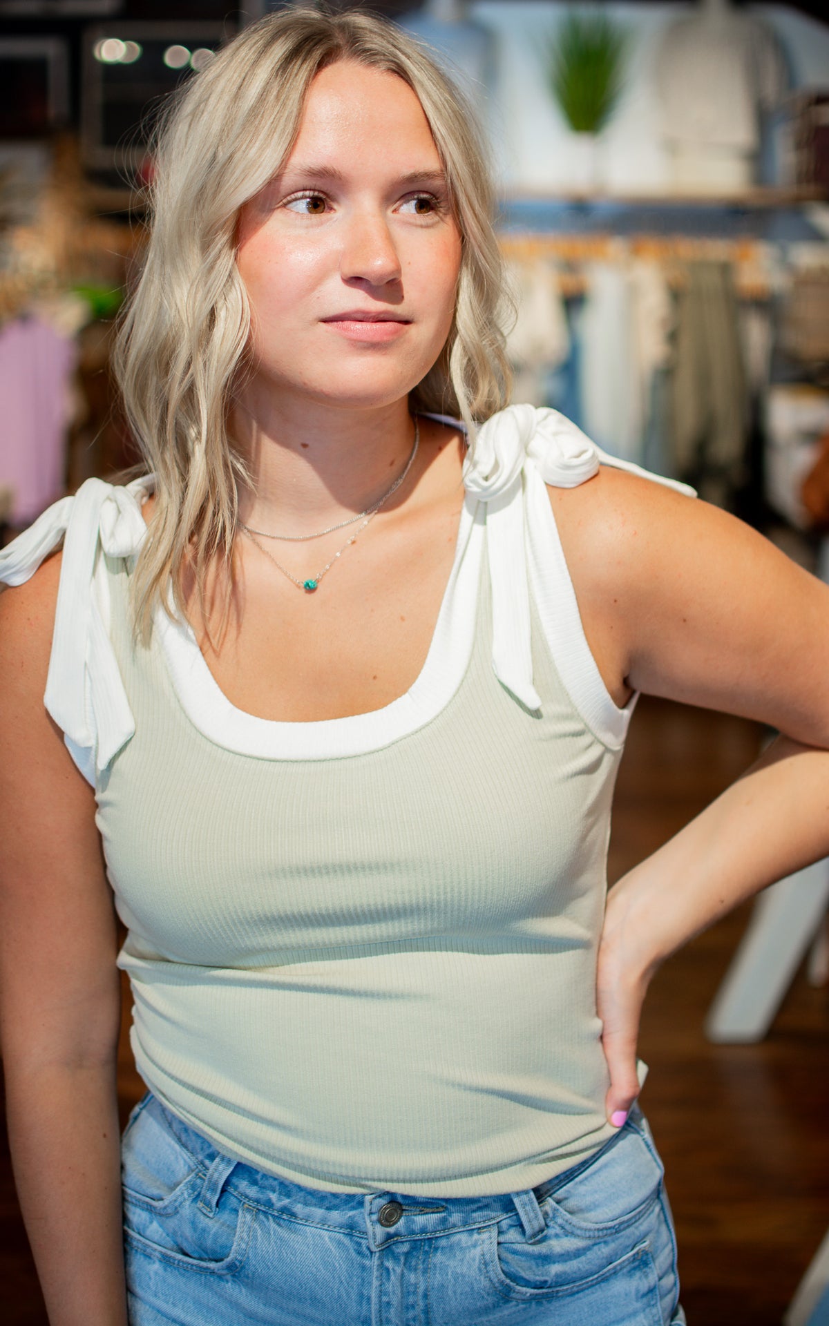 Tea Tie Tank Top