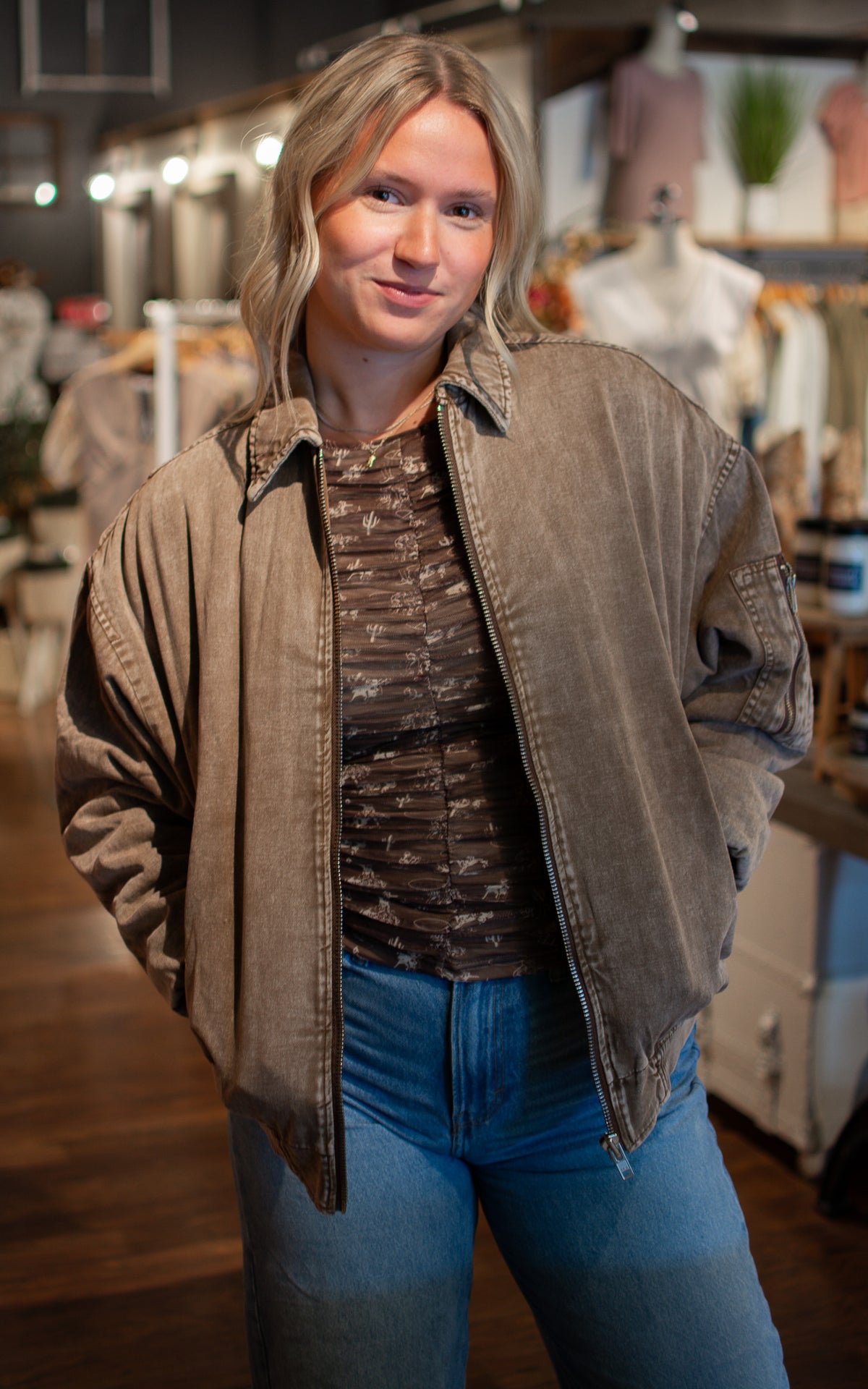 Work Morning Denim Jacket