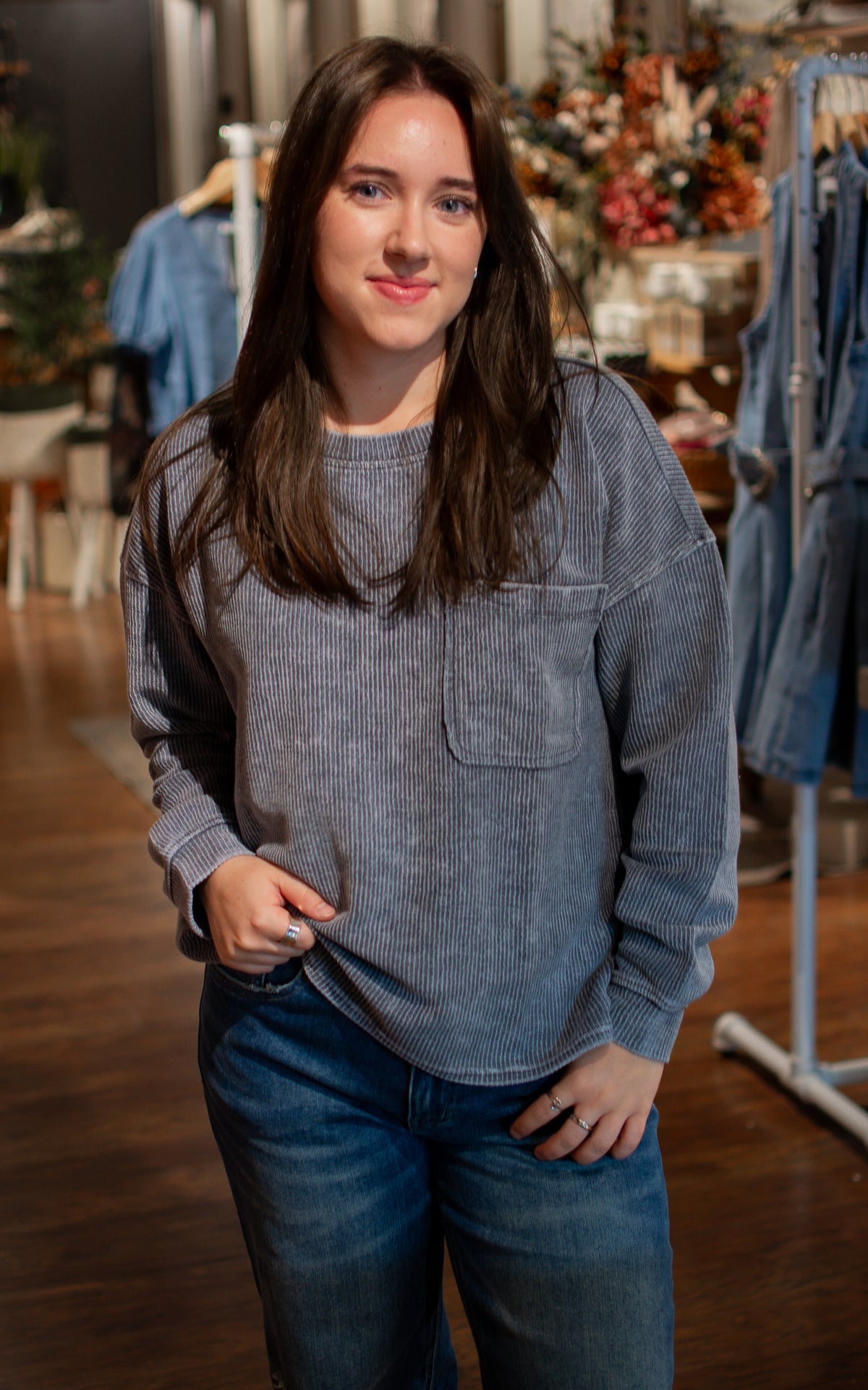 Sick Day Pocket Long Sleeve Top