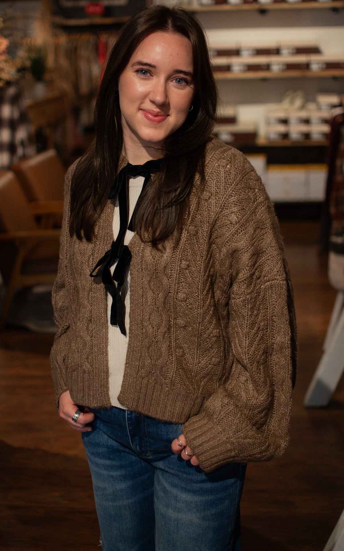 Teddy Love Tie Cardigan