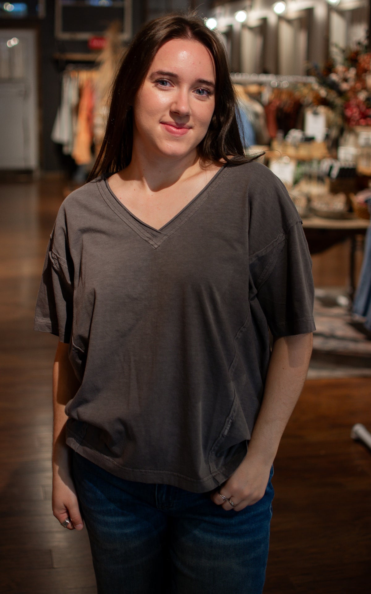 Messy Bun Slouchy Tee