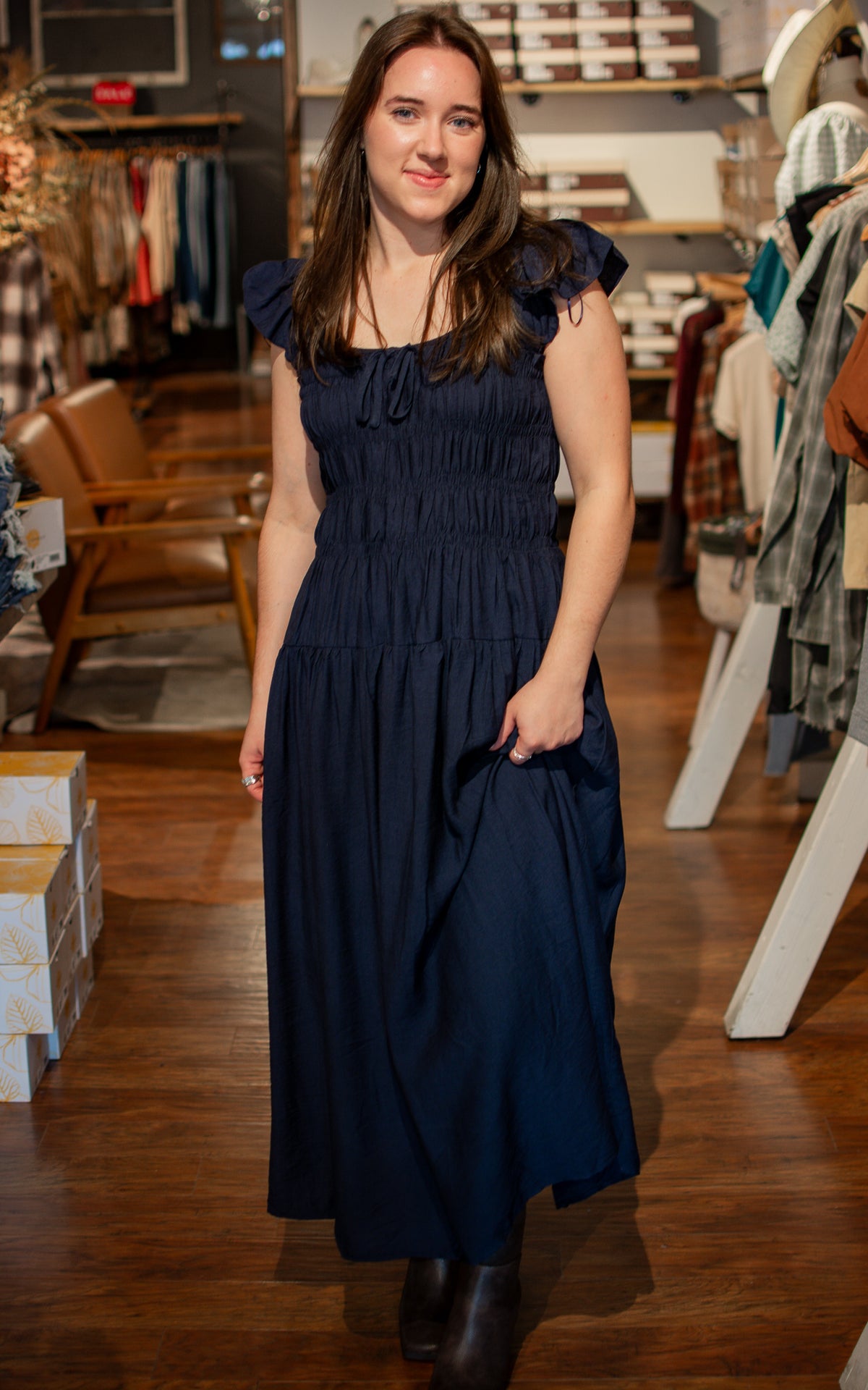 Navy Wonder Maxi Dress
