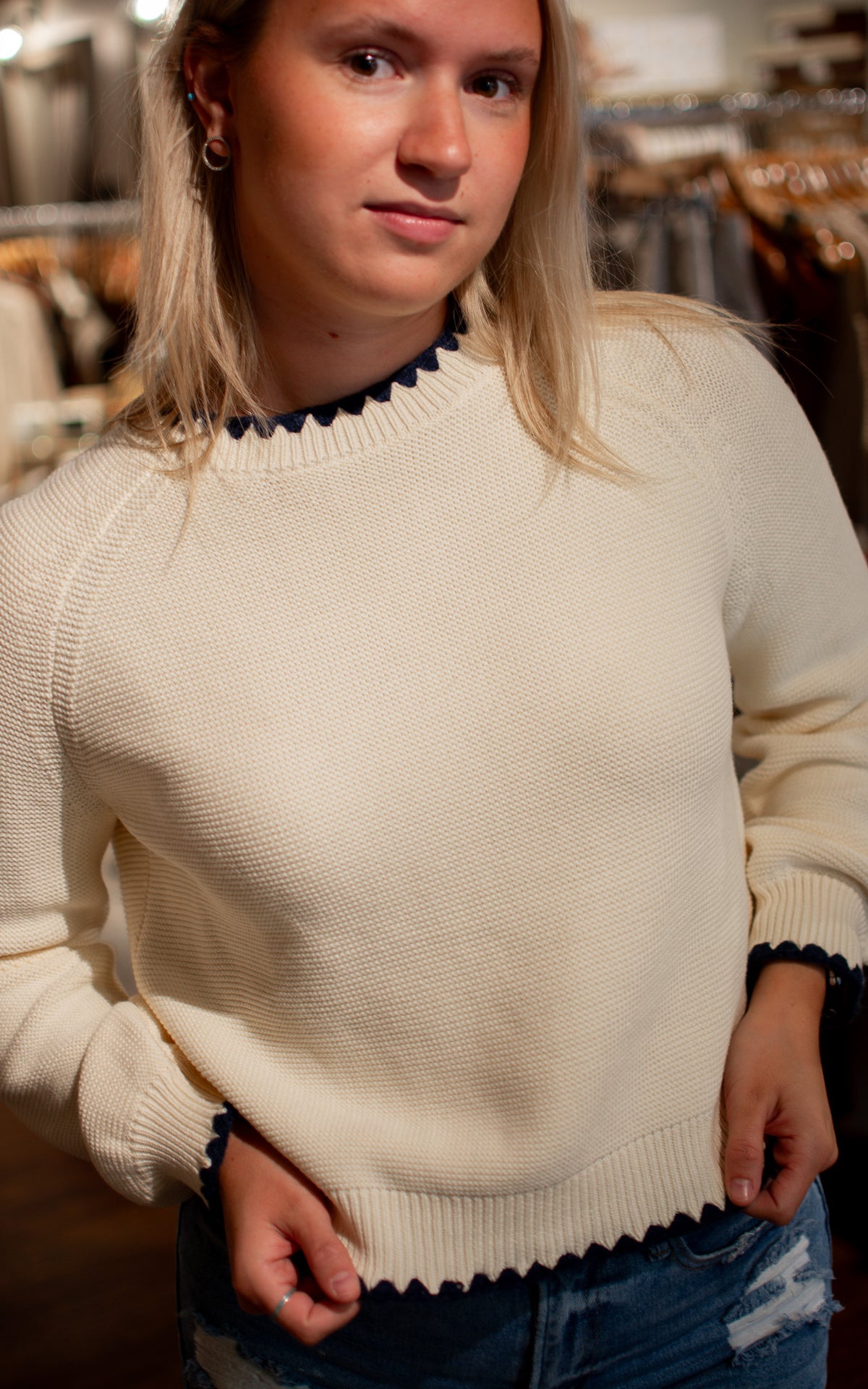 Tillie Navy Sweater