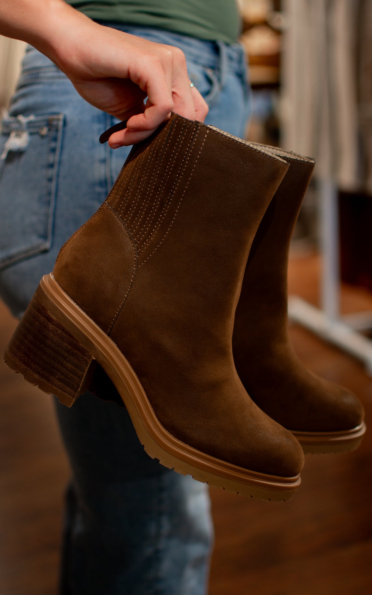 Megan Coffee Bootie