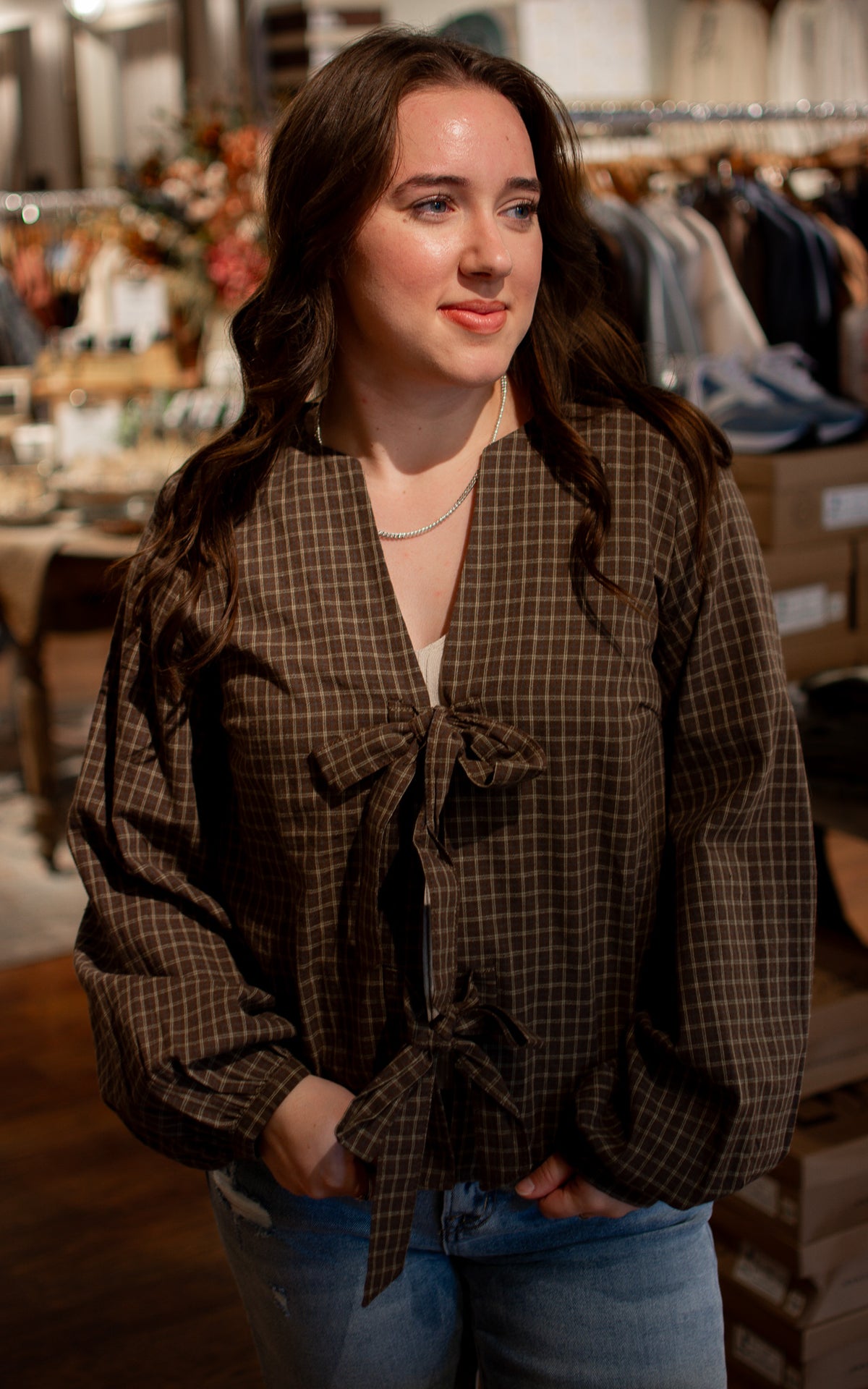 Gilmore Plaid Blouse