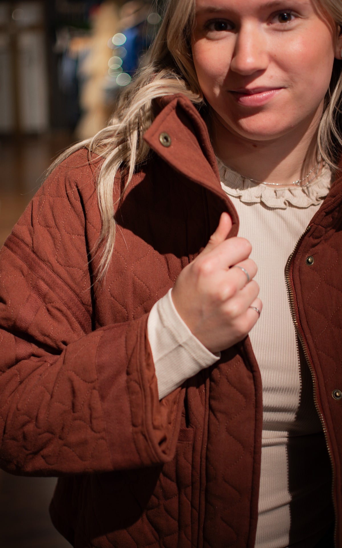 Waving Quilted Jacket