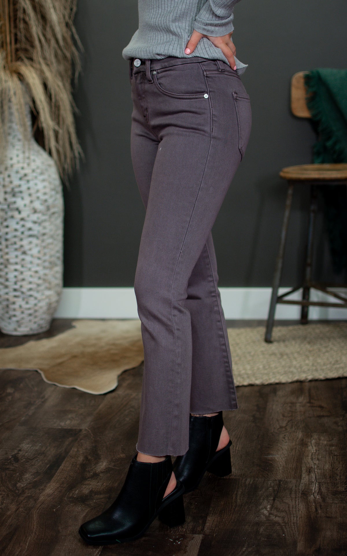 Plum Cropped Bootcut Kan Can Jeans
