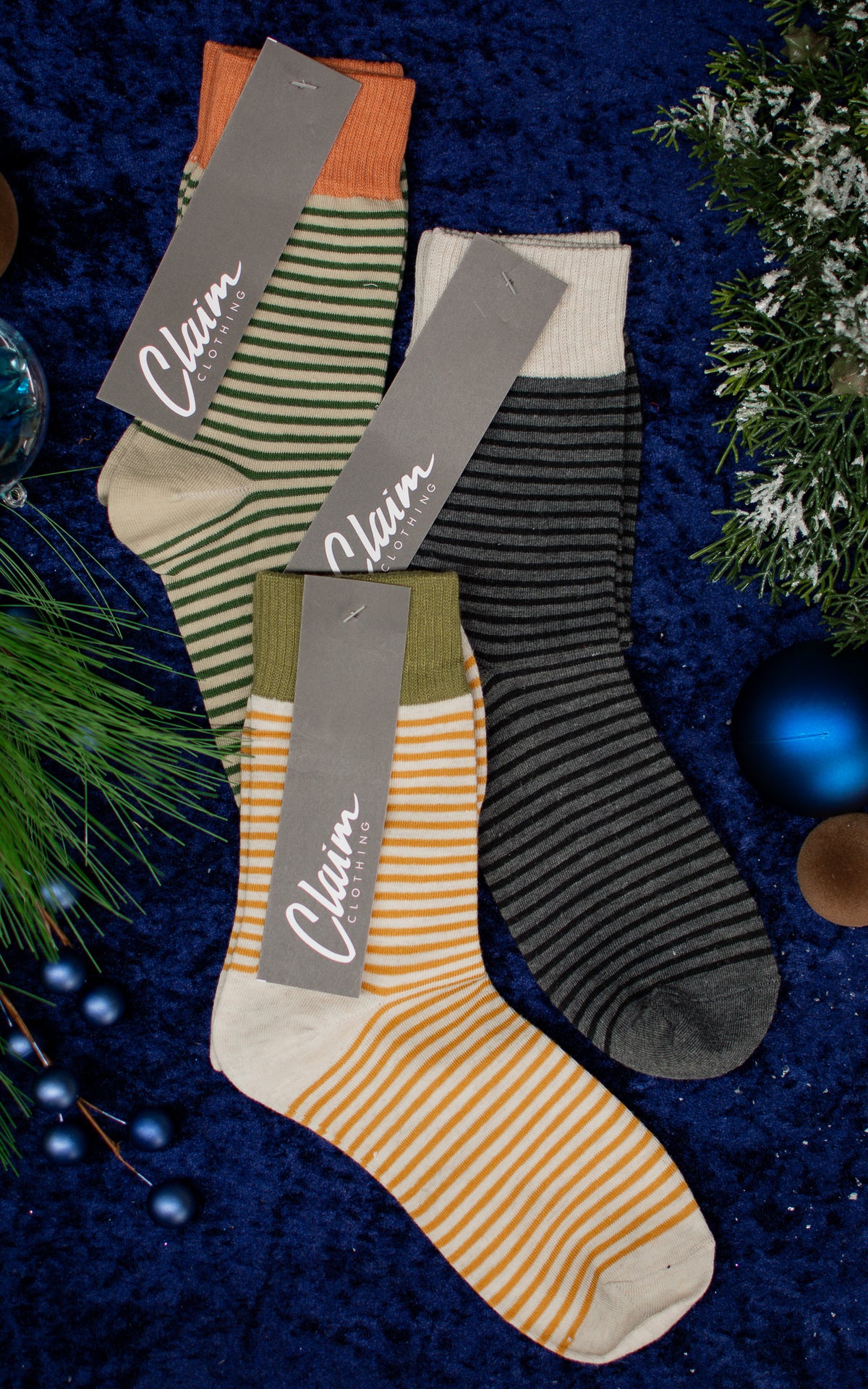 Color Stripe Autumn Socks