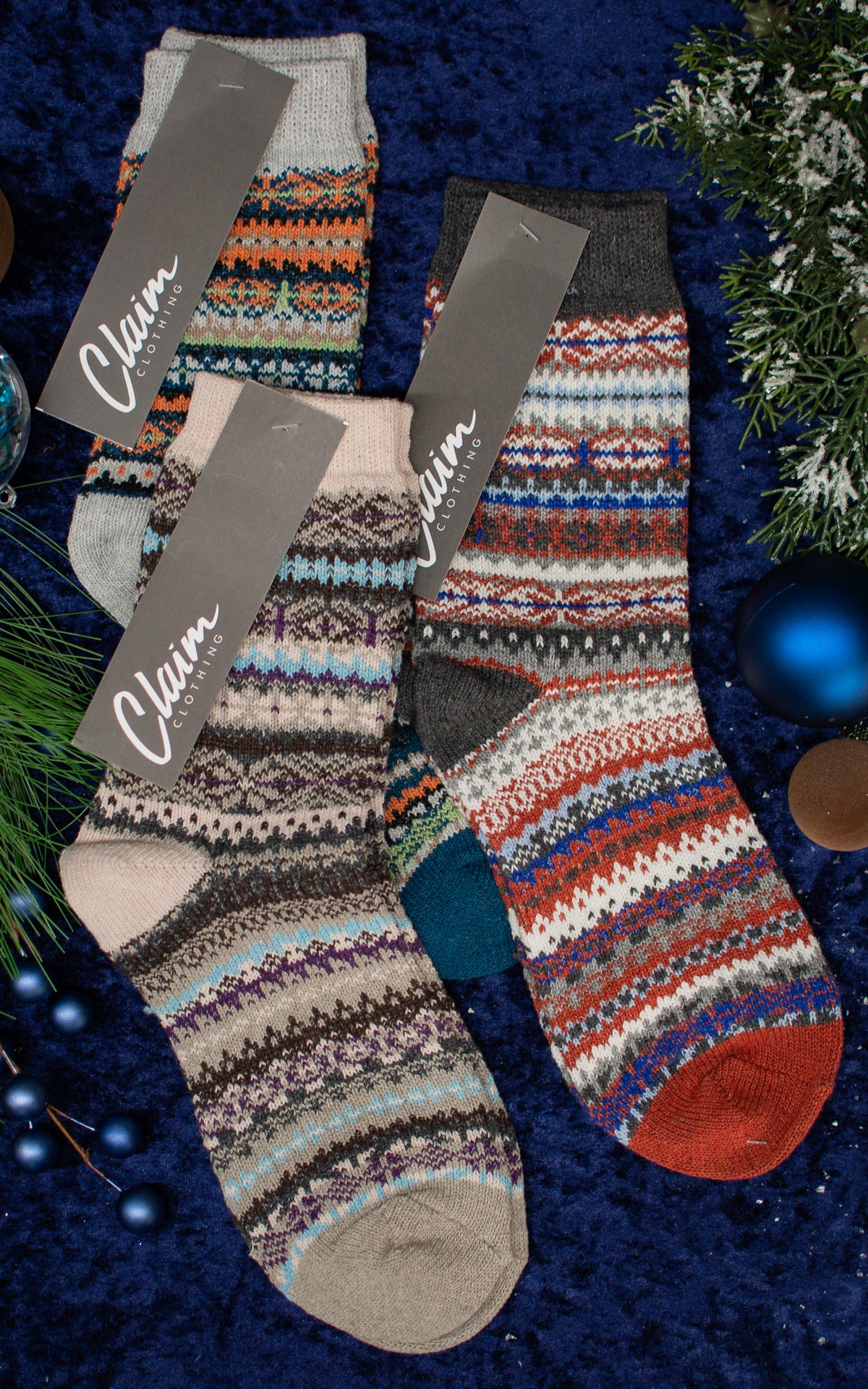 British Blocking Winter Socks