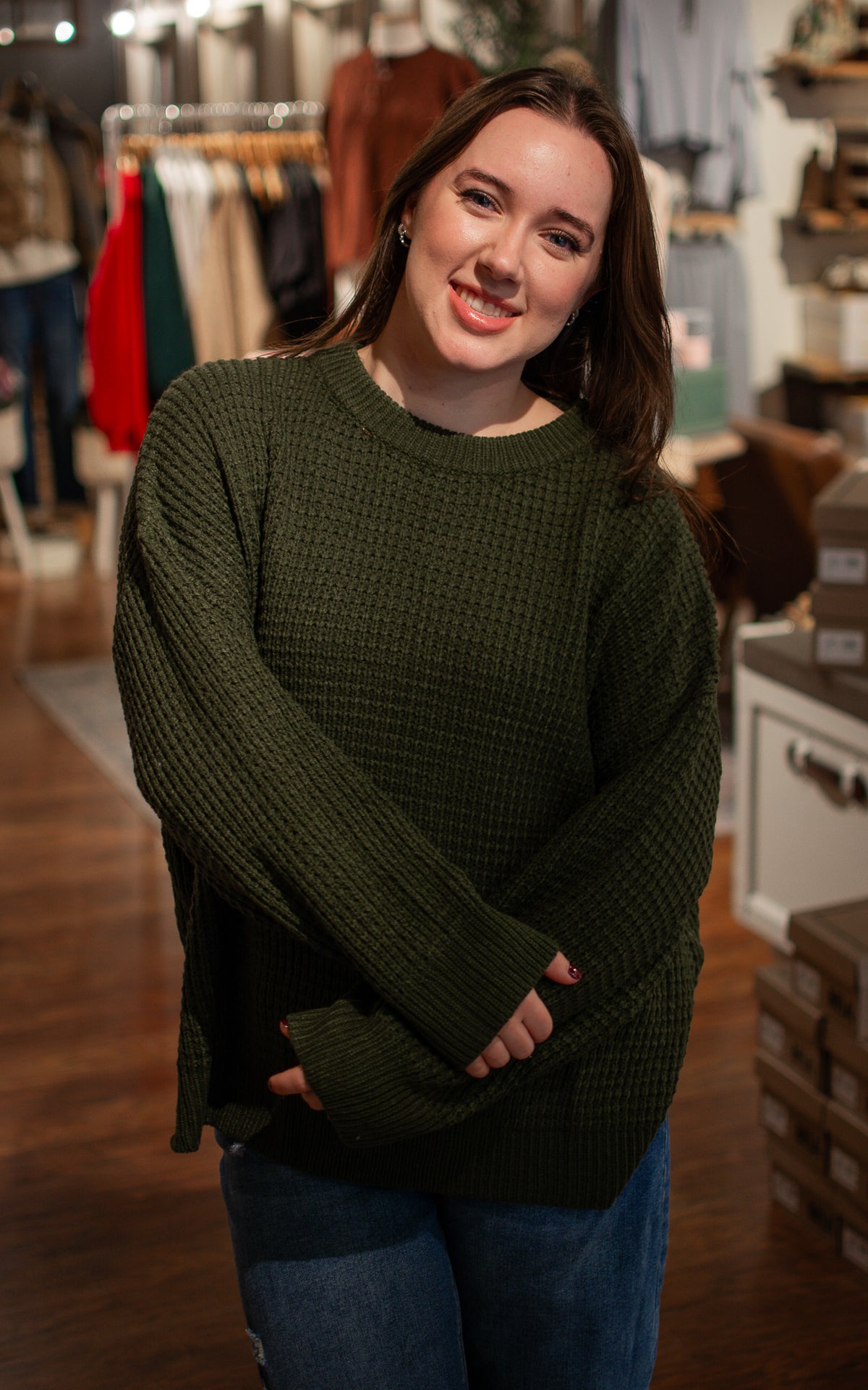 Forest Walker Tie Sweater