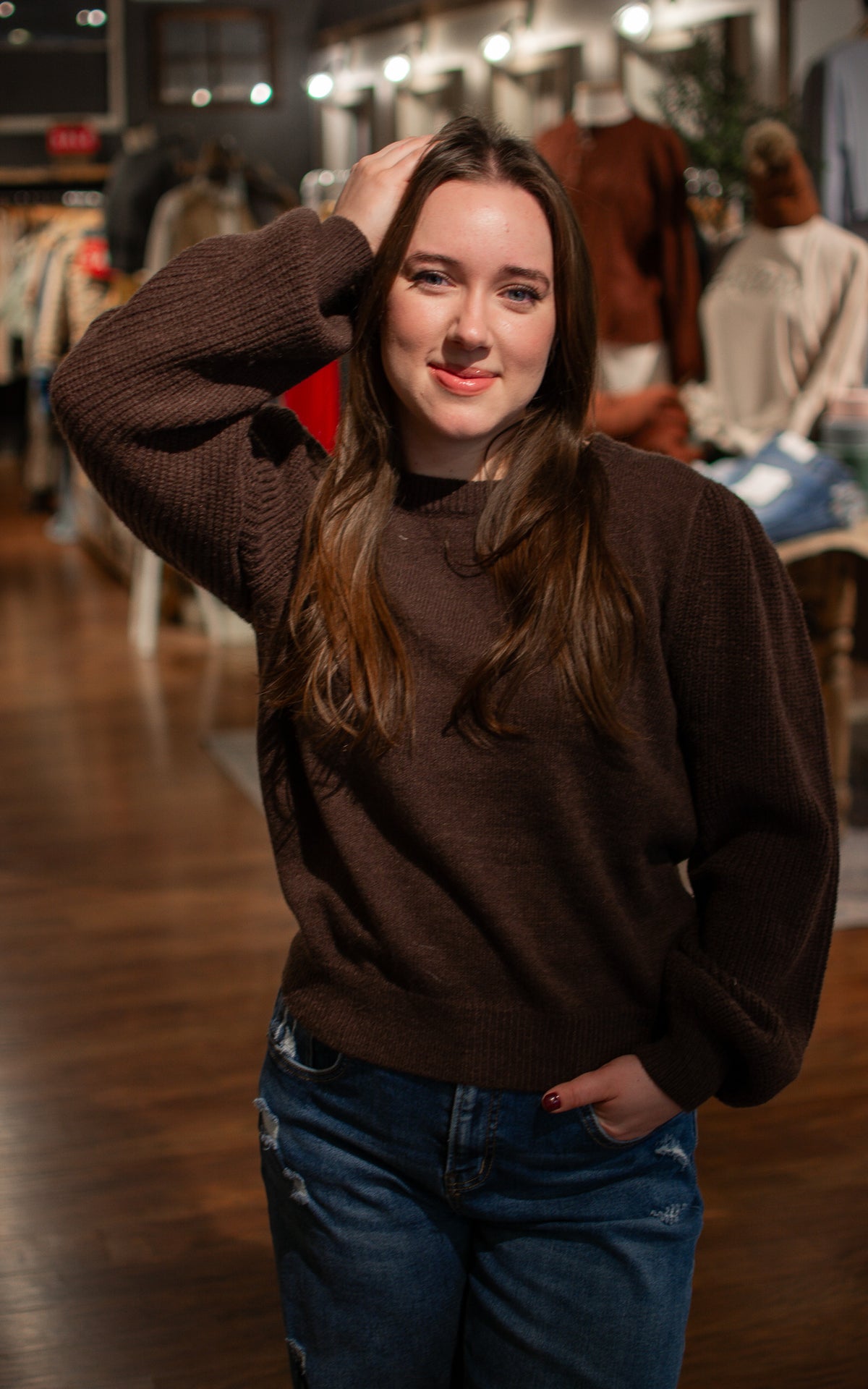 Party Hop Puff Sweater