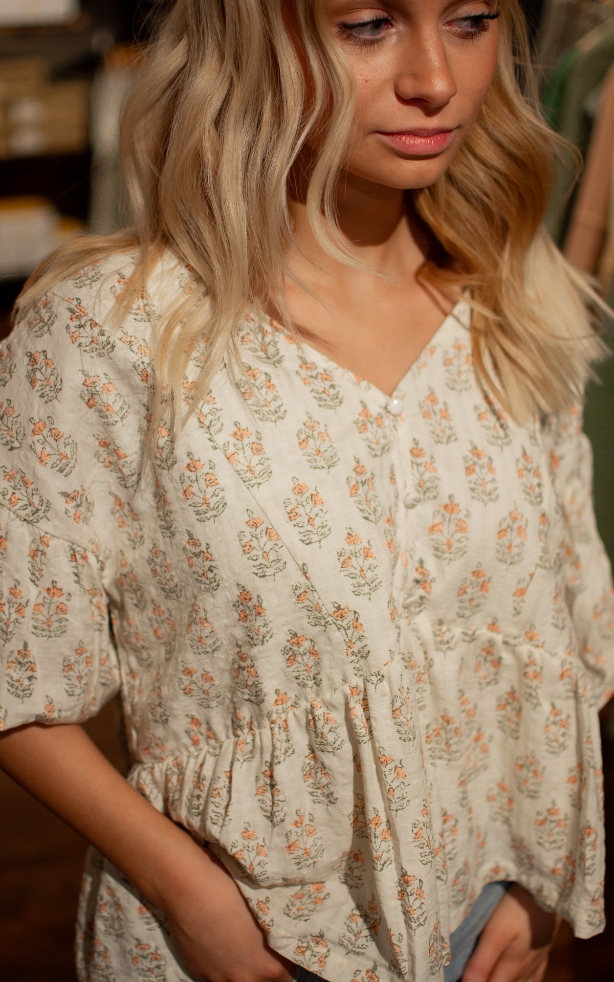 Marlowe Country Floral Blouse