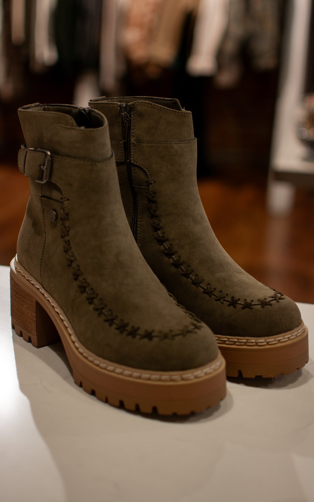 Toula Stitched Booties