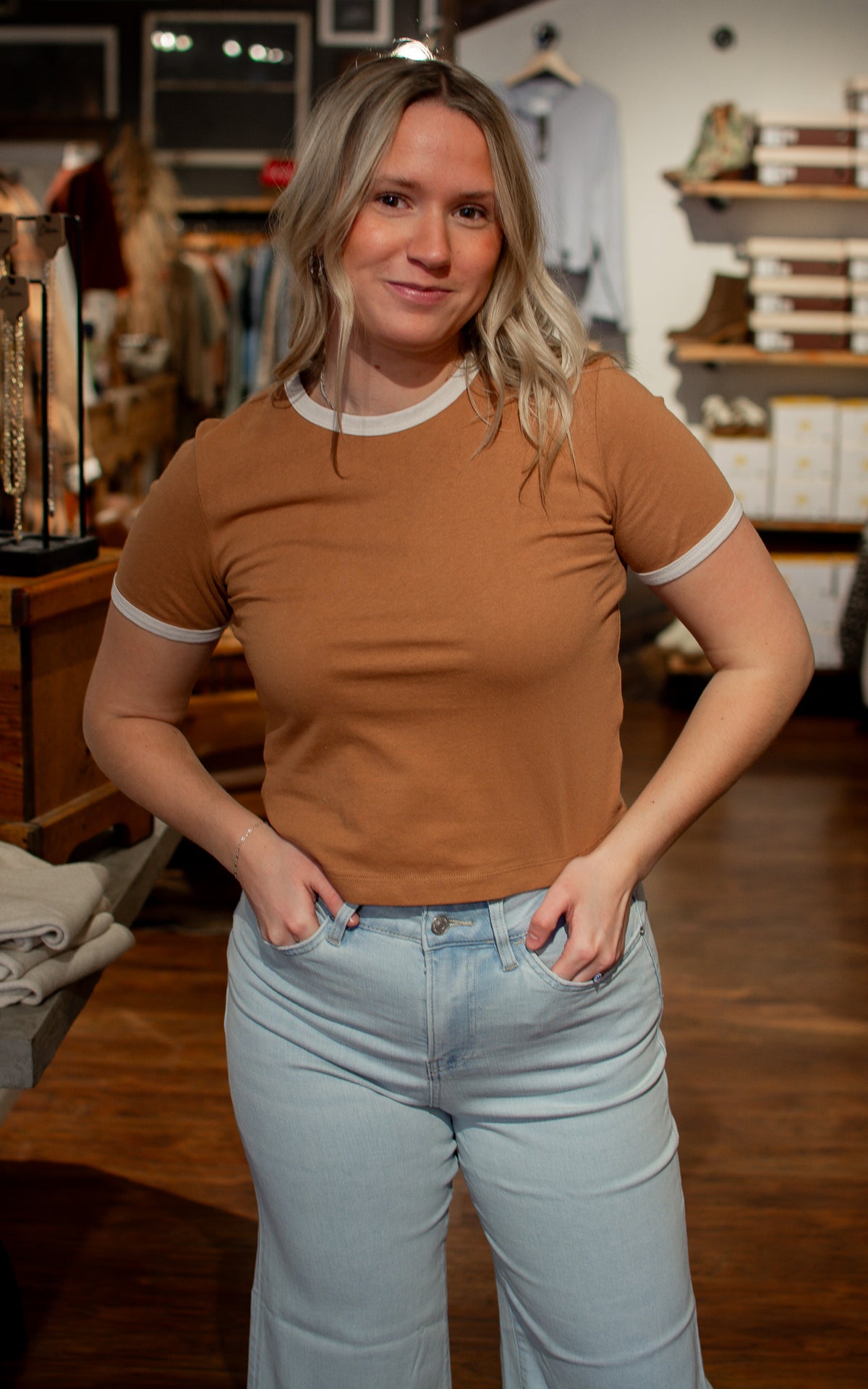 Hollywood Hills Ringer Tee