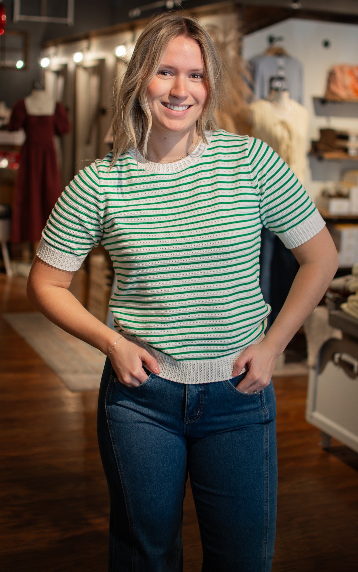 Lucky Me Striped Sweater Top