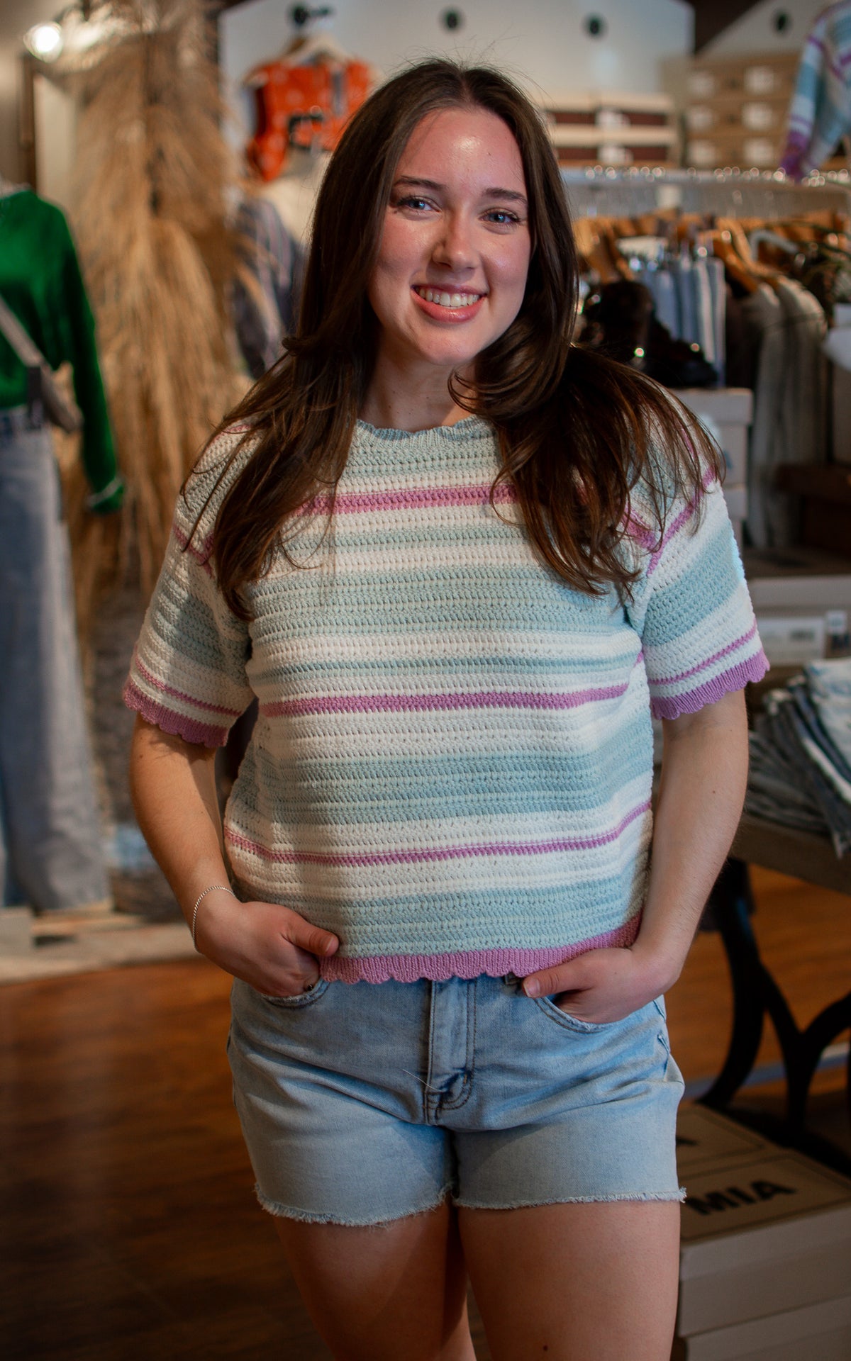 Orchid Knit Sweater Top