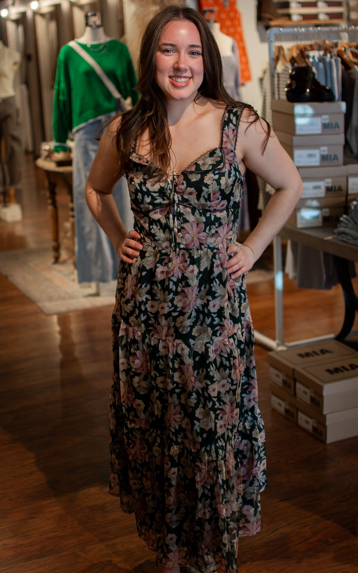 Mystery Woman Midi Dress