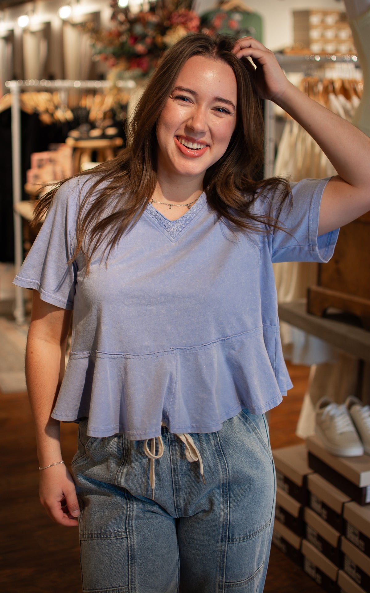 Hot Topic Peplum Tee