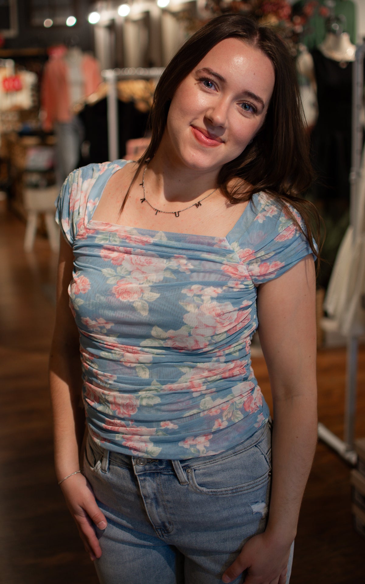 Romance Novel Mesh Top
