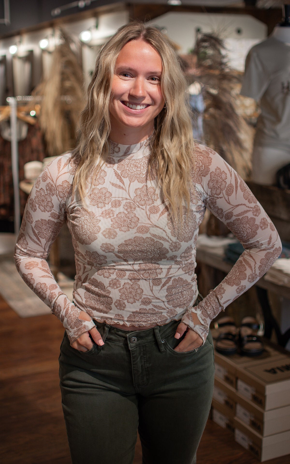 Toile Lace Mesh Top