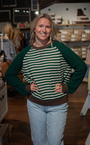 Tatum Colorblock Striped Sweater