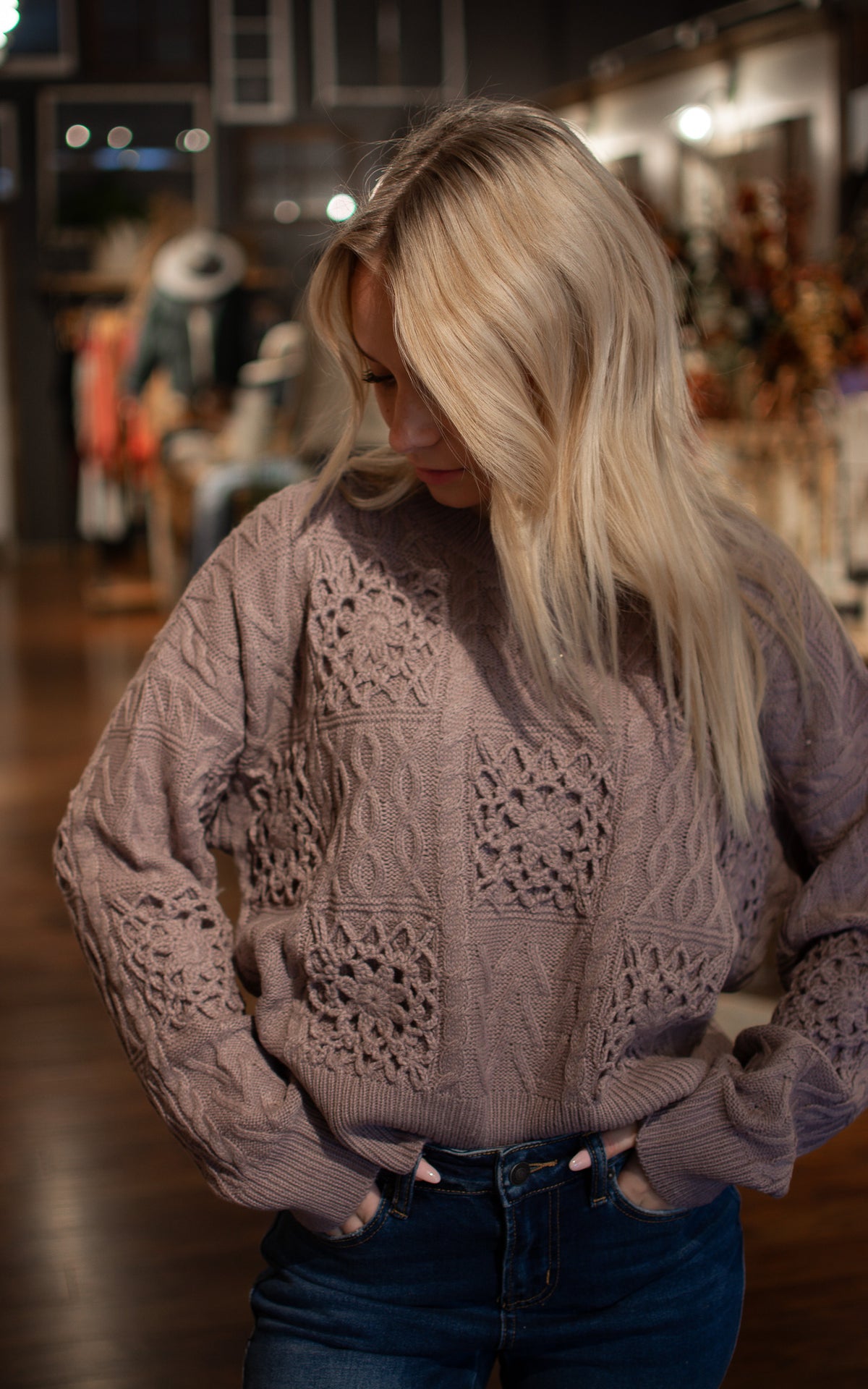 Doily Square Sweater