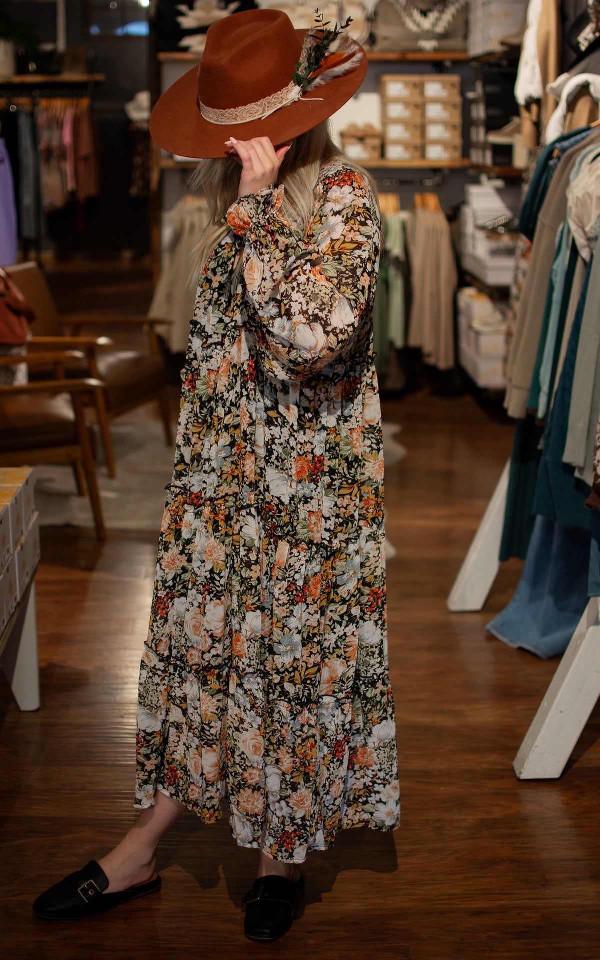 Flower Power Midi Dress