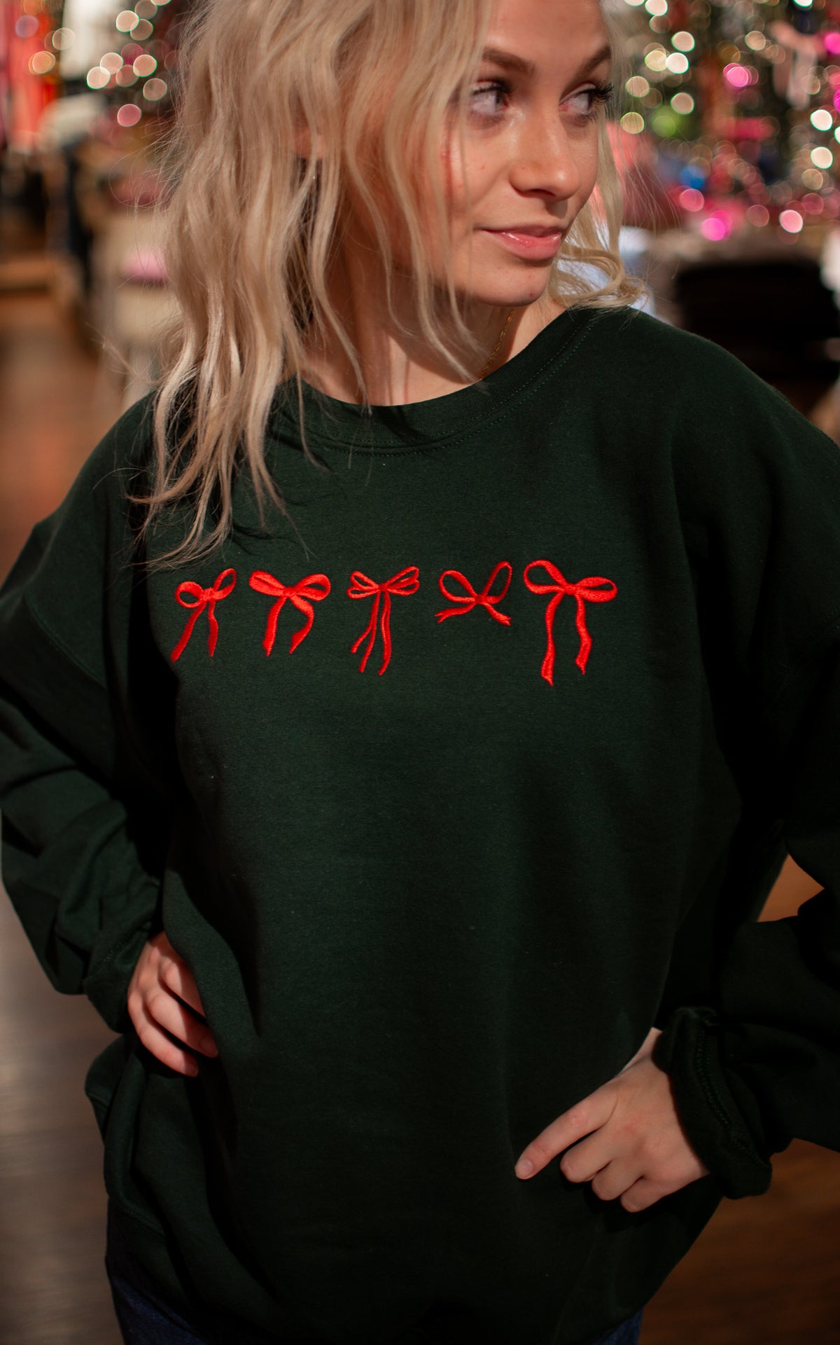 Vintage Bow Crewneck Sweatshirt