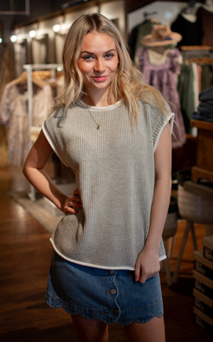 Grey Day Sweater Vest