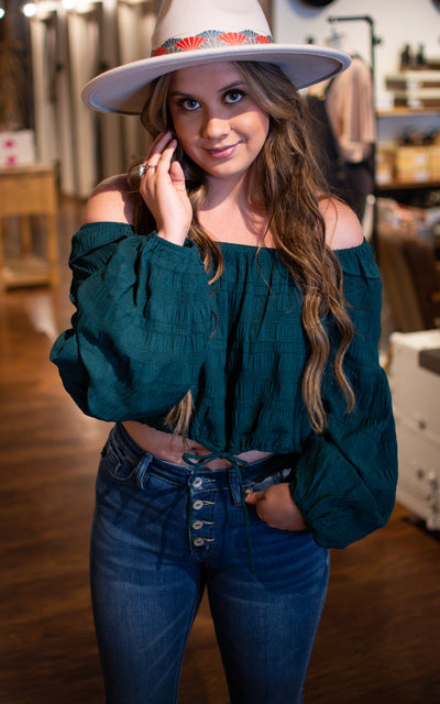 Sofia Ruffled Crop Top
